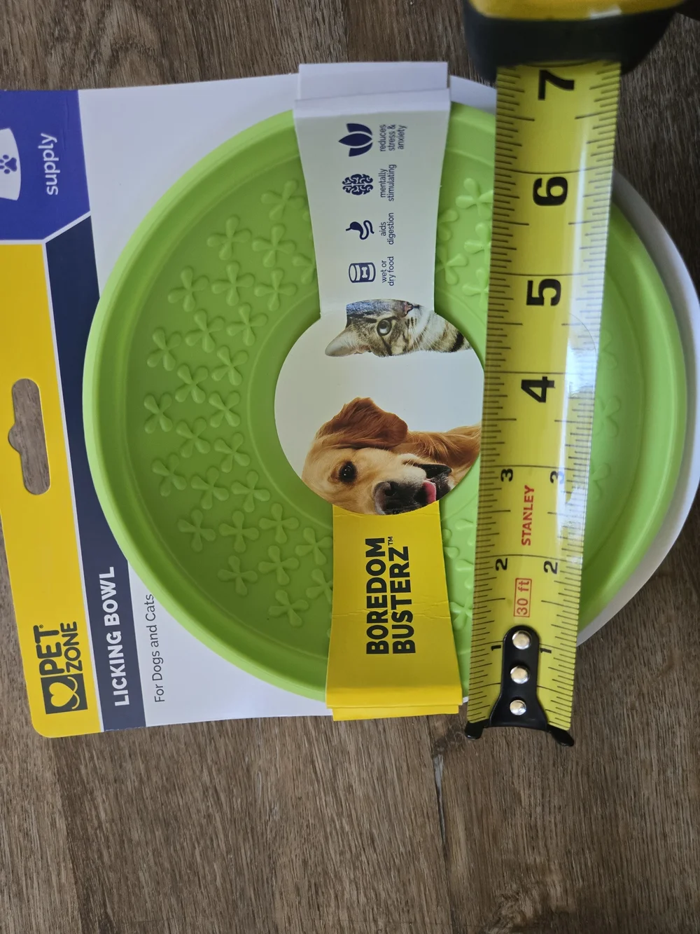 Boredom Buster Lime Green Calming Licking Bowl- 2 Pack